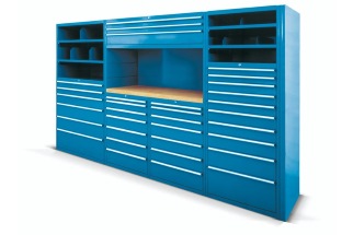 מערכת מדפים ומגירות