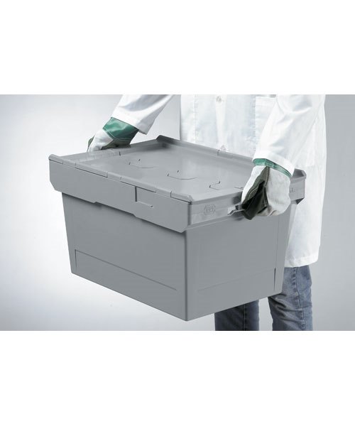 ארגז פלסטיק לתעשיה עם ידית