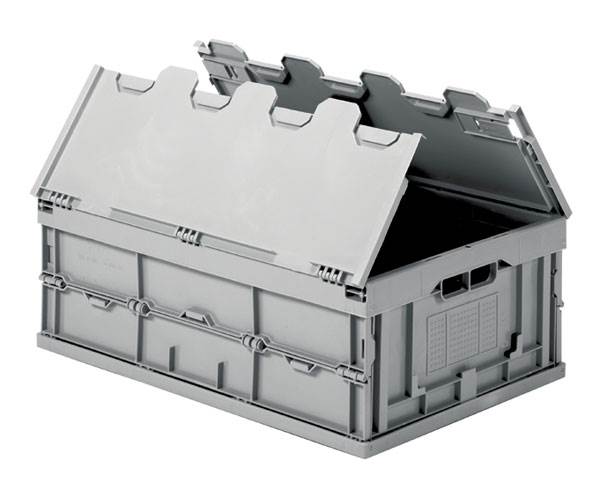 ארגז פלסטיק מתקפל עם מכסה