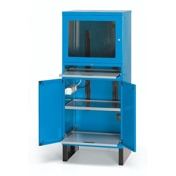 ארון מחשב עם בסיס שינוע