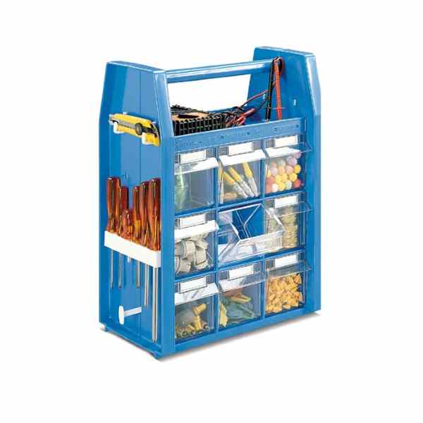 מנשא טכני עם תאים שקופים