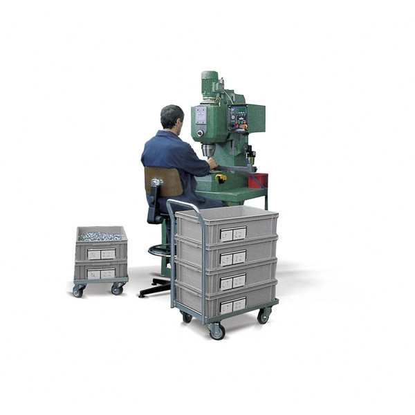 עגלה לארגזים נערמים