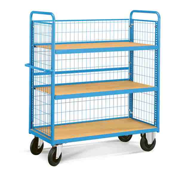 עגלה לארגזים עם רשת