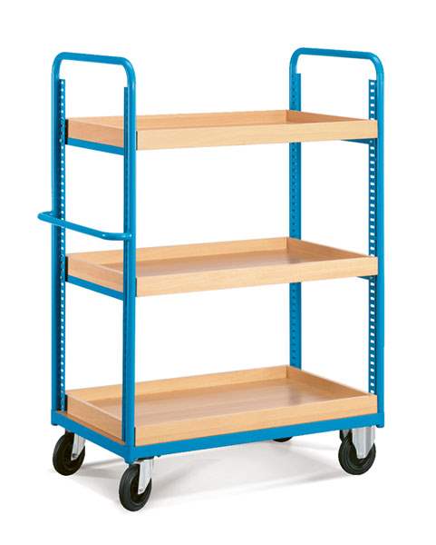 עגלת מדפים עם קנט