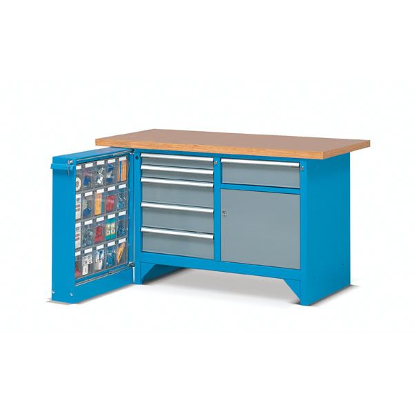 עמדת עבודה עם מגירת צד