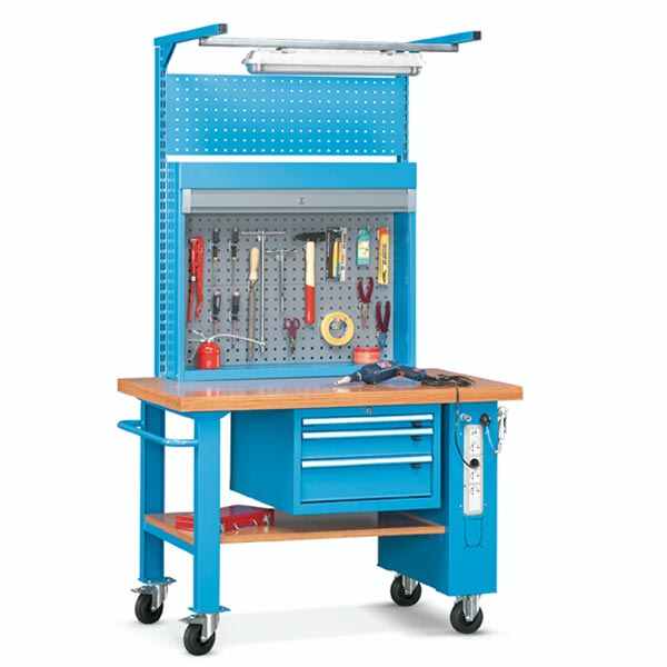 שולחן על גלגלים מאובזר