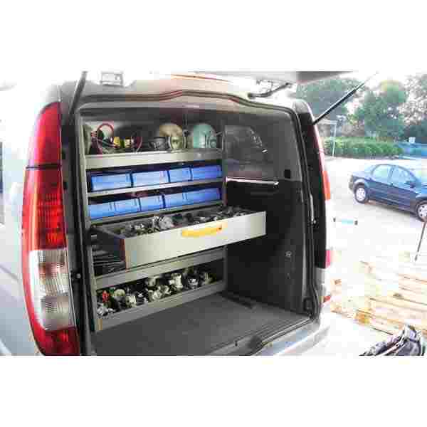 מגירות אחסון לרכב מסחרי