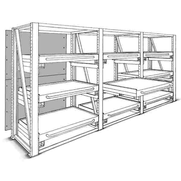מדפים מודולרים נשלפים