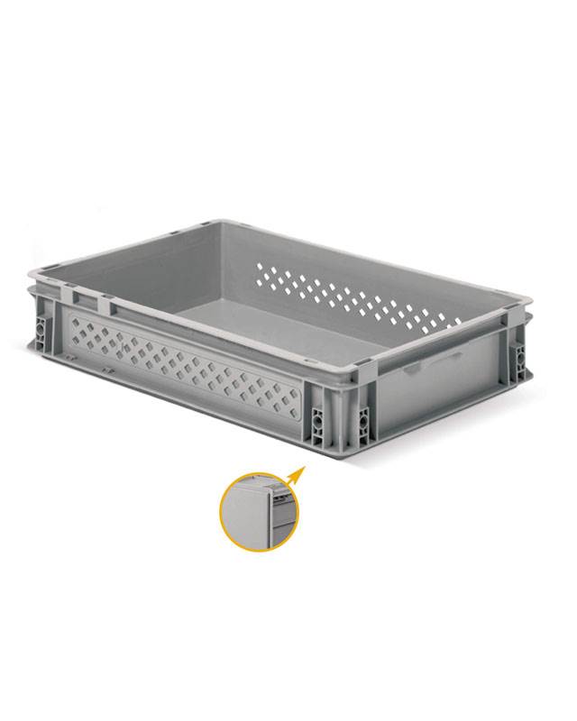 ארגז פלסטיק מחורר עם תחתית רגילה