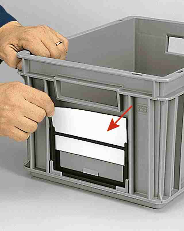 תוית לארגז פלסטיק